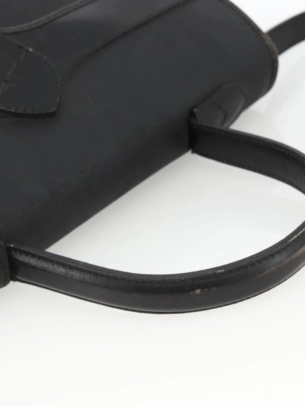 Christian Dior Trotter Canvas Hand Bag PVC Leather 2way Gold Black Auth 174047 - Picture 7 of 15